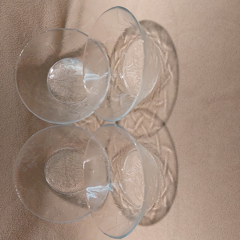 Vintage Glass Coca-Cola Bowls